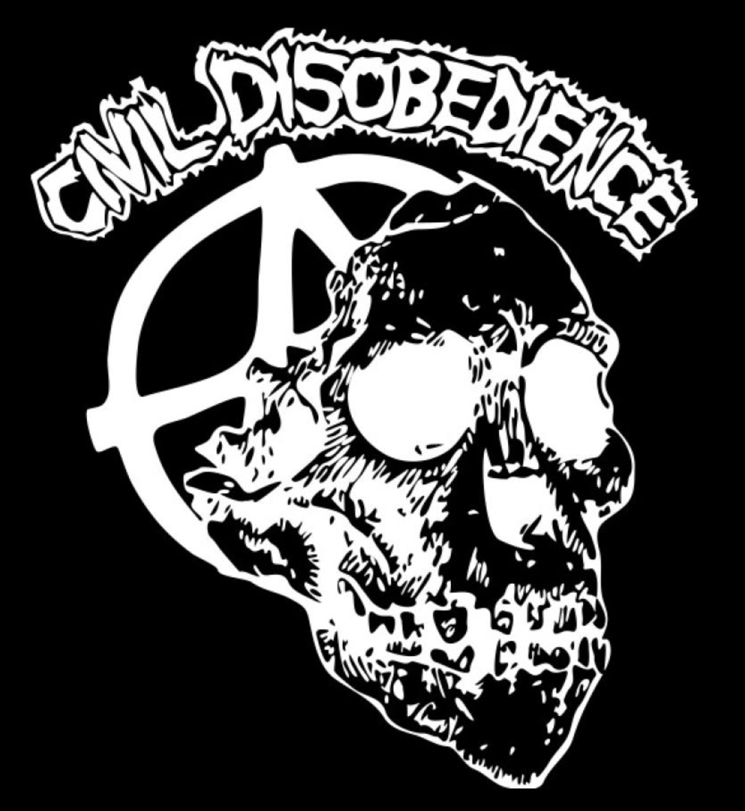 Civil Disobedience - Skull - Hooded Sweatshirt